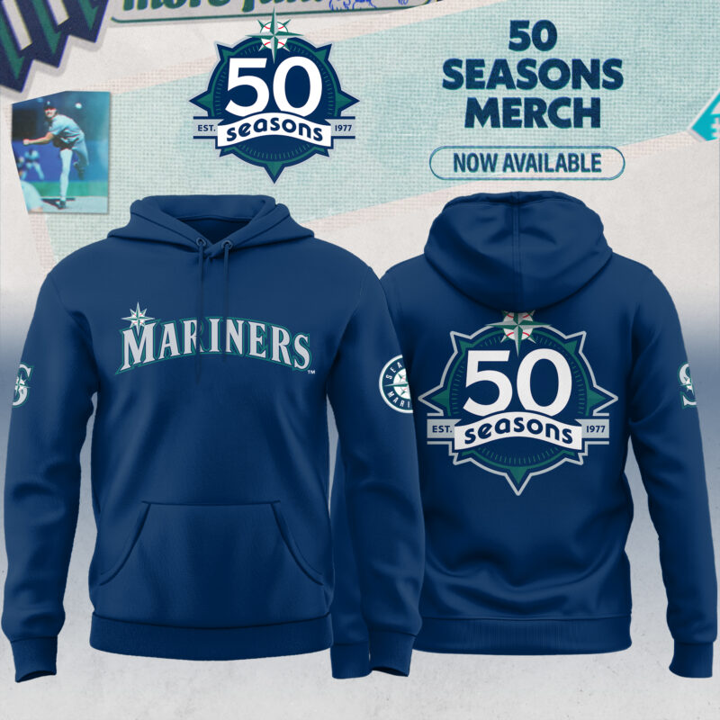 Seattle Mariners 50 Seasons Celebration Special Edition Hoodie