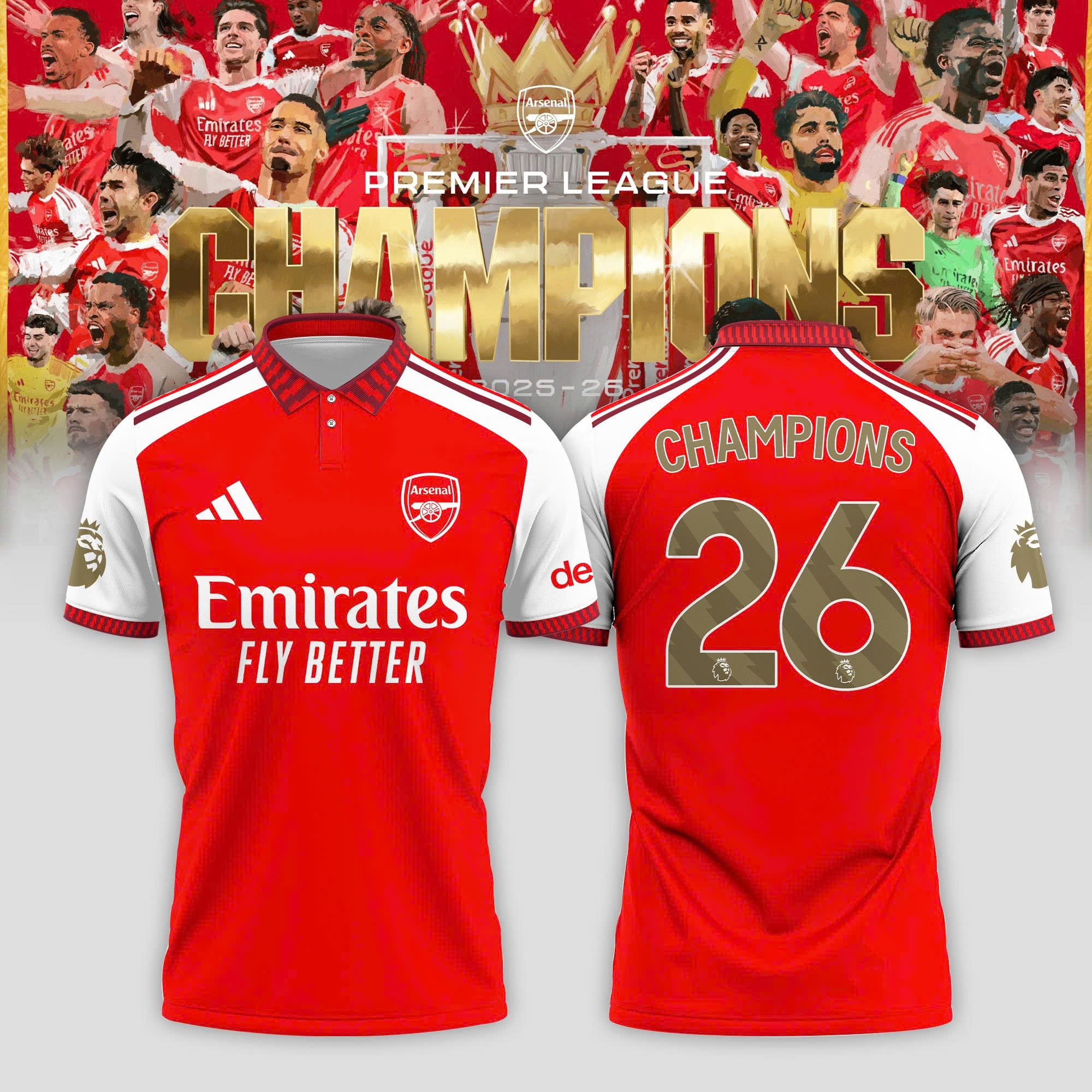 ARS Premier League Champions 25/26 Limited Edition Polo