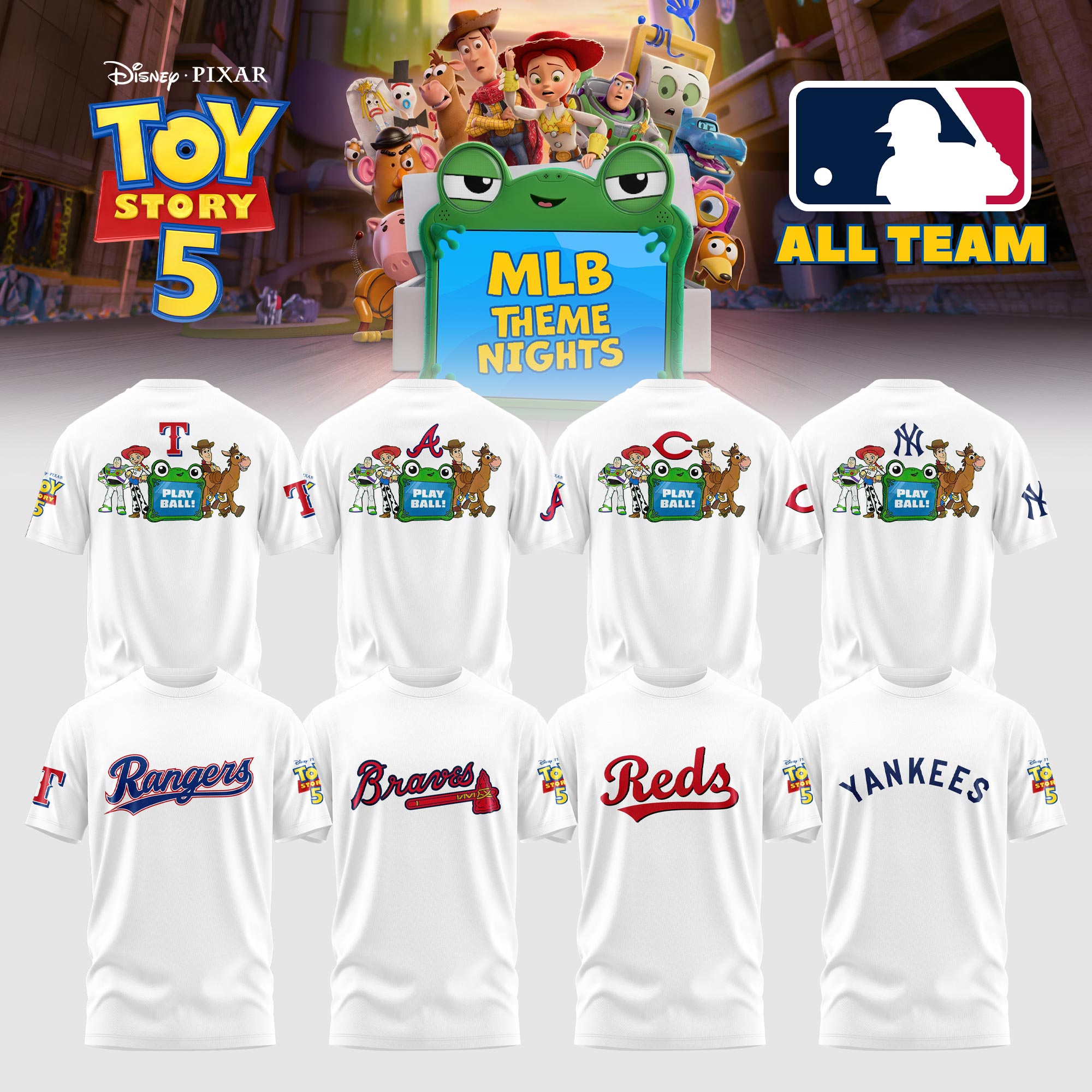 MLB x Toy Story 5 Limited Edition T-Shirt (All Team)