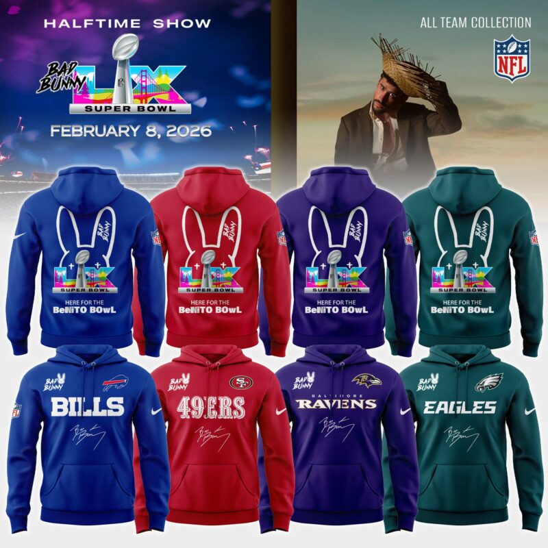 _ NFL x Bad Bunny 2026 Super Bowl LX Hoodie – All Teams Edition
