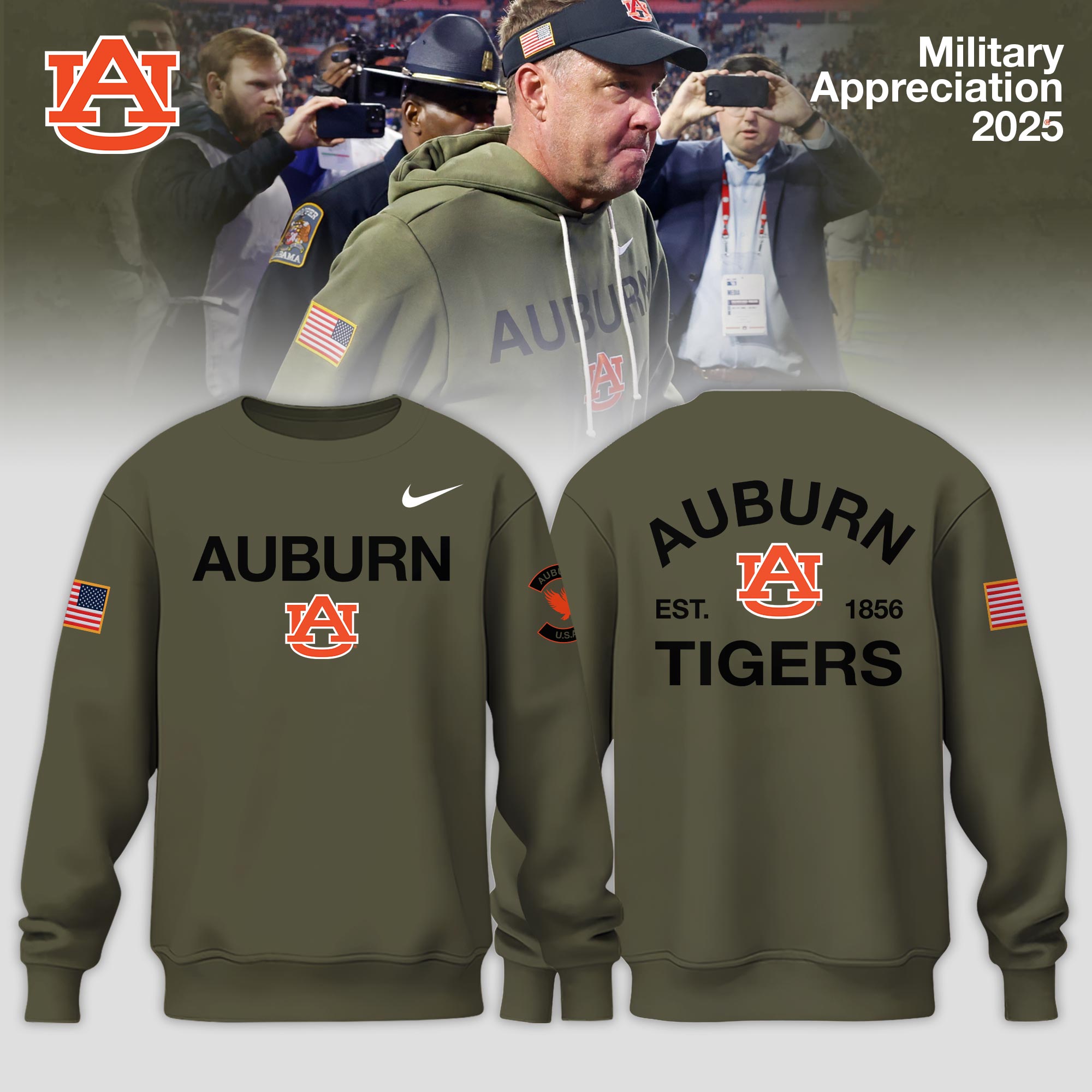 Auburn Tigers 2025 Military Appreciation Limited Edition Sweatshirt