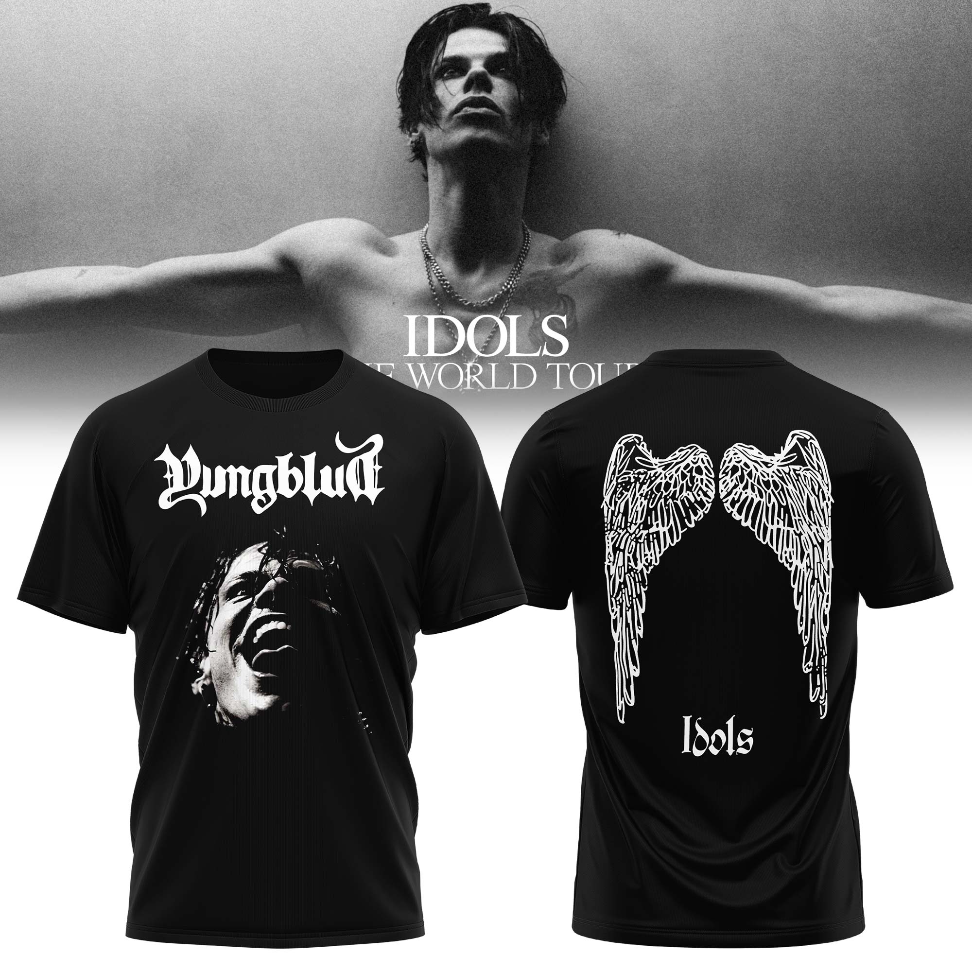 YUNGBLUD Idols The World Tour 2026 Limited Edition T-shirt