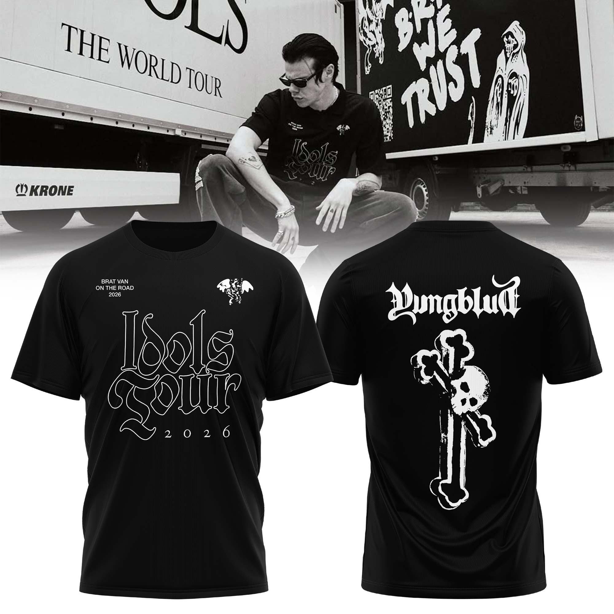 YUNGBLUD Idols The World Tour 2026 Limited Edition T-shirt