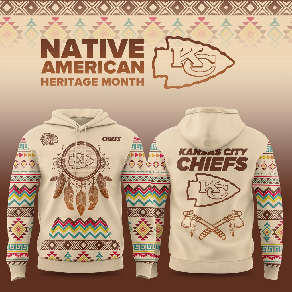 Kansas City Chiefs Native American Heritage Month 2025 Limited Hoodie