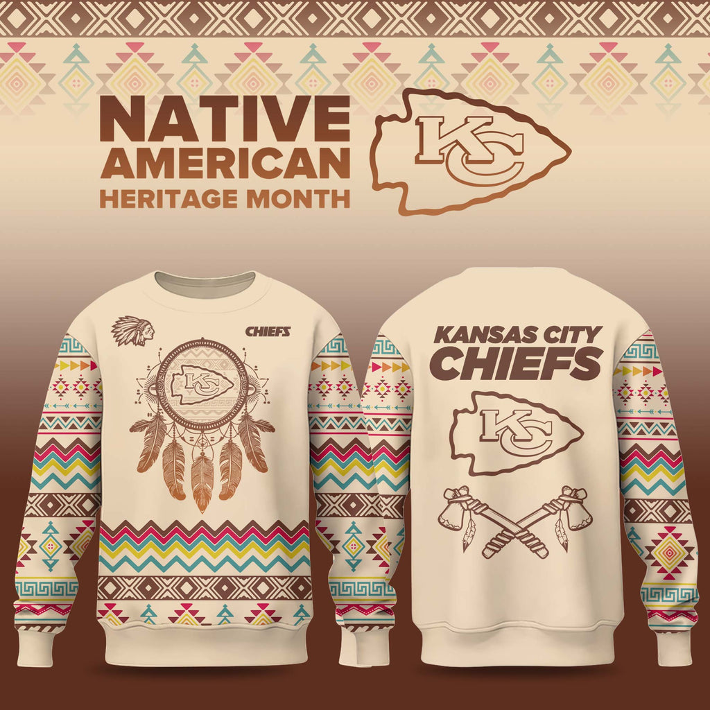 Kansas City Chiefs Native American Heritage Month 2025 Limited Sweatshirt