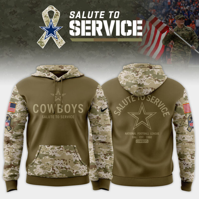 _ Dallas Cowboys 2025 Salute to Service Limited Hoodie - Camo