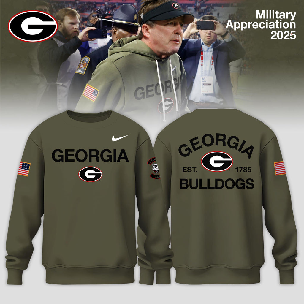 _ Georgia Bulldogs 2025 Military Appreciation Limited Edition Sweatshirt