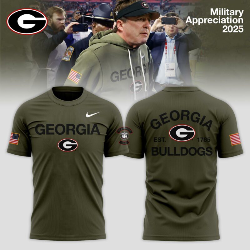 _ Georgia Bulldogs 2025 Military Appreciation Limited Edition T-shirt