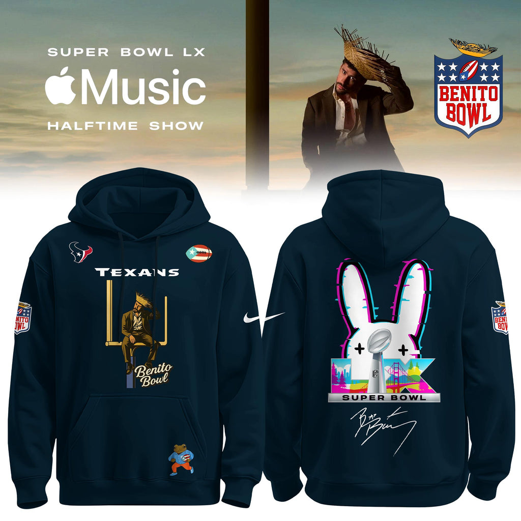 _ .Houston Texans x Bad Bunny Super Bowl LX The Halftime Show Special Edition Hoodie