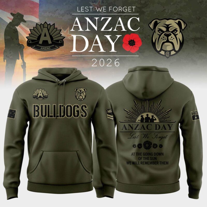 Canterbury Bulldogs Anzac Day Hoodie