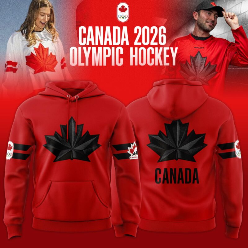 Canada 2026 Olympic Hockey Hoodie - Red