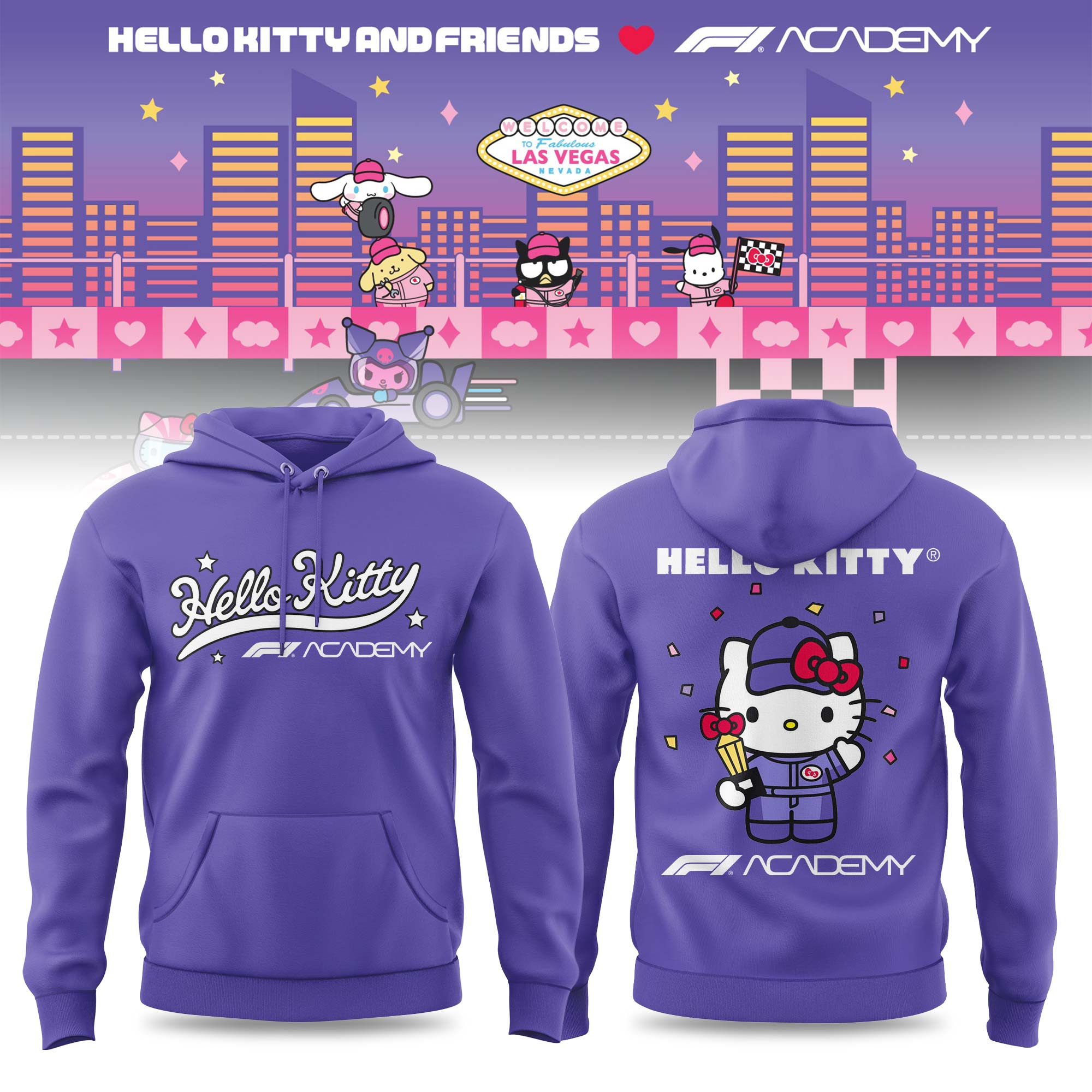 _ Hello Kitty And Friends x F1 Academy Limited Hoodie