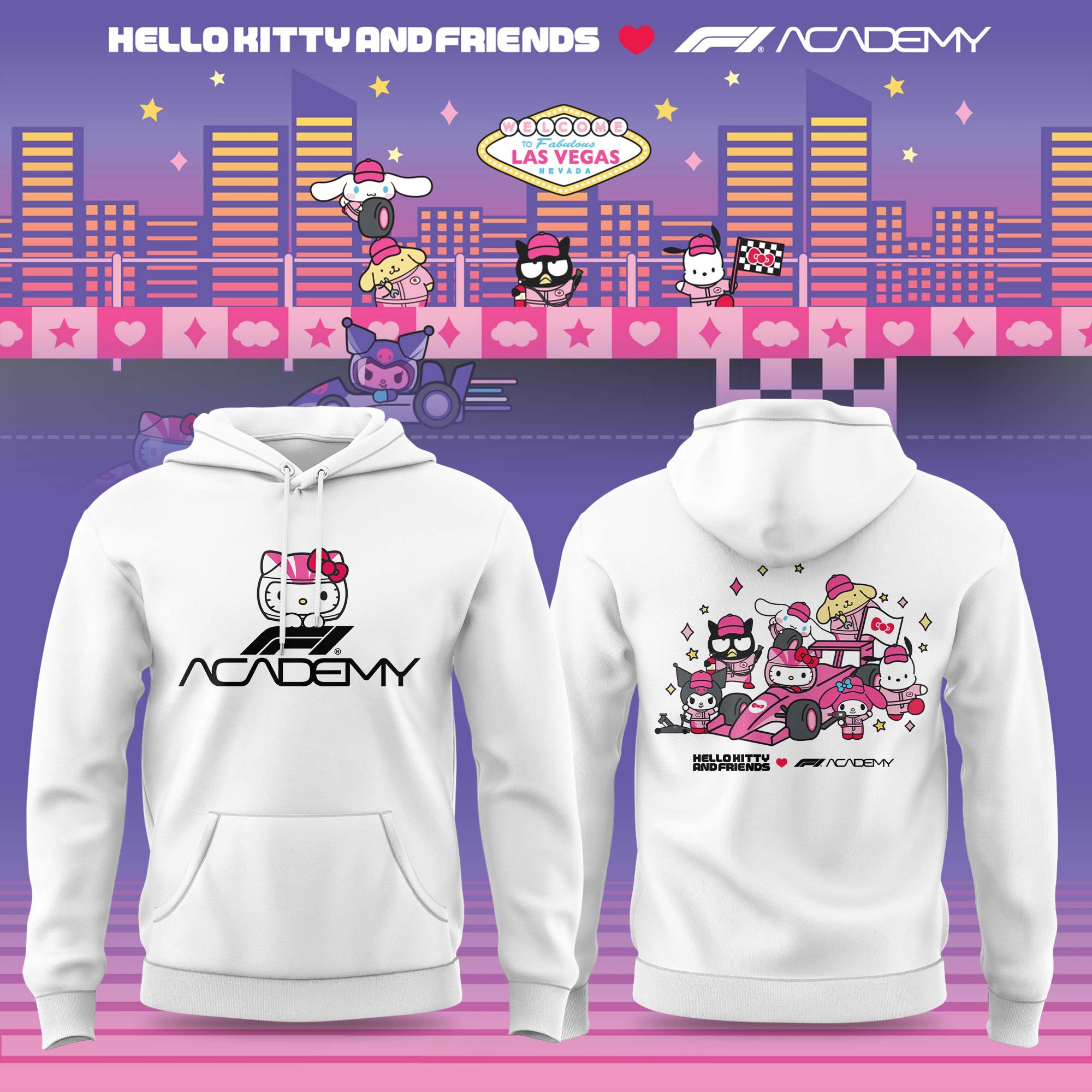 _ Hello Kitty And Friends x F1 Academy Limited Hoodie