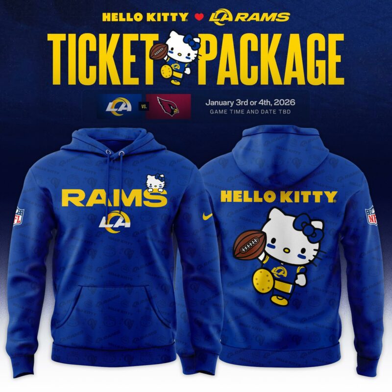 _ .Los Angeles Rams x Hello Kitty Limited Edition Hoodie