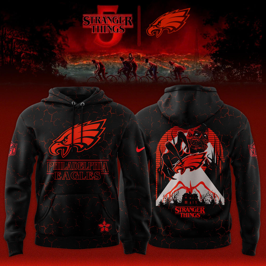 _ .Philadelphia Eagles x Stranger Things Limited Edition Hoodie