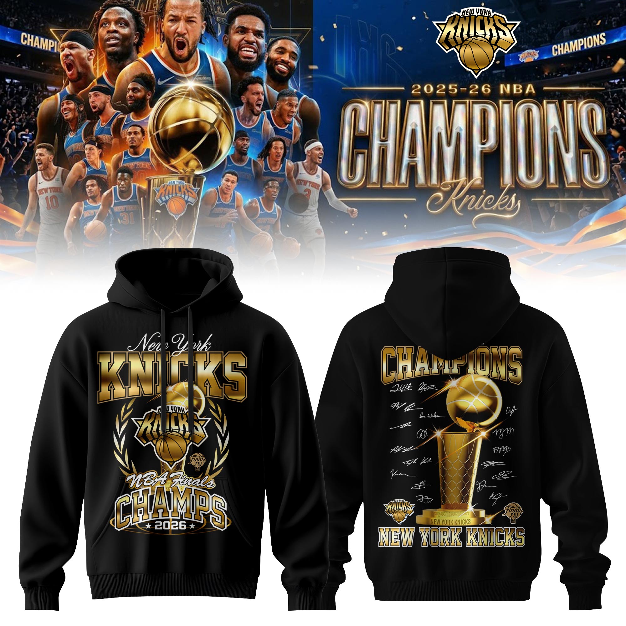 _NYK 2026 NBA Champions Limited Edition Hoodie
