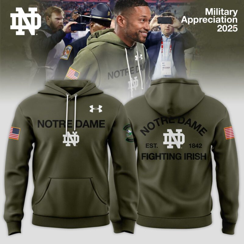 _ Notre Dame Fighting Irish 2025 Military Appreciation Limited Edition Hoodie