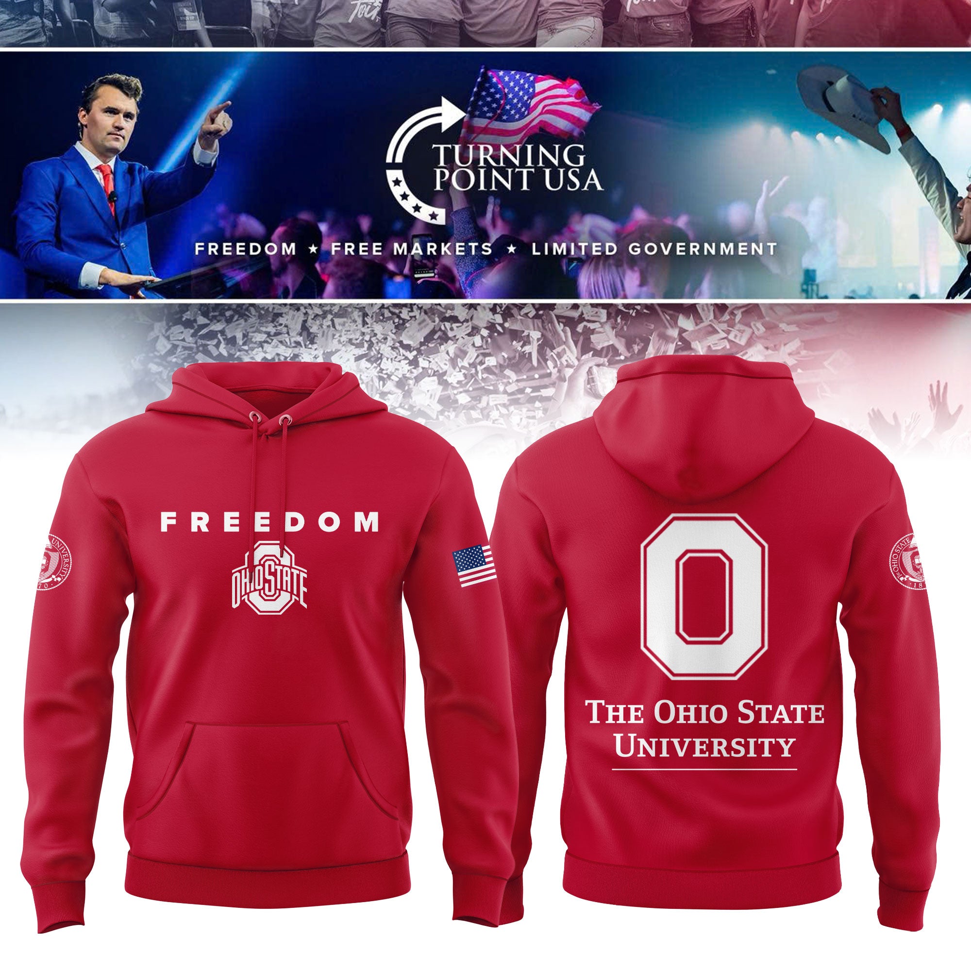 Ohio State x Turning Point USA Limited Edition Hoodie