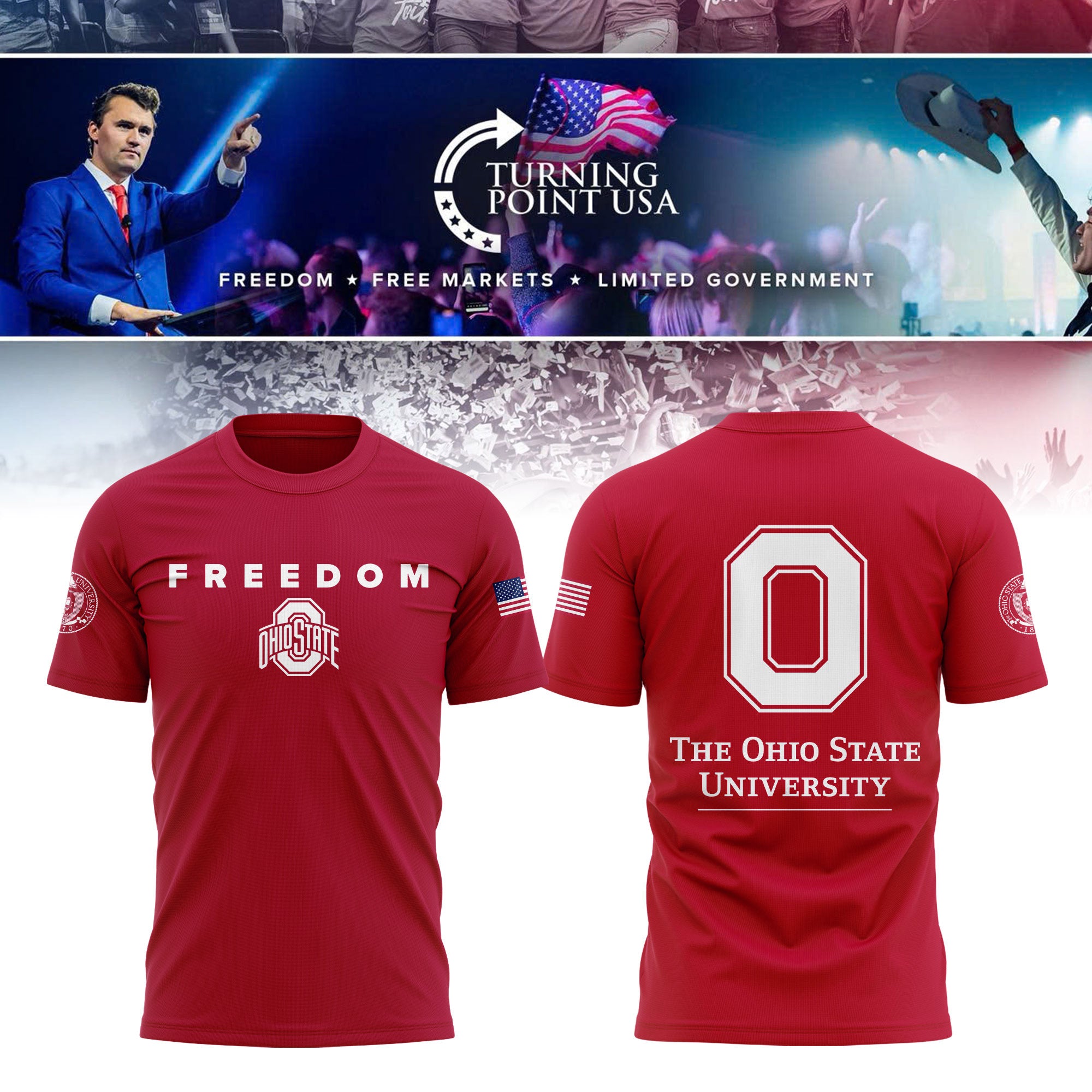 Ohio State x Turning Point USA Limited Edition T-shirt