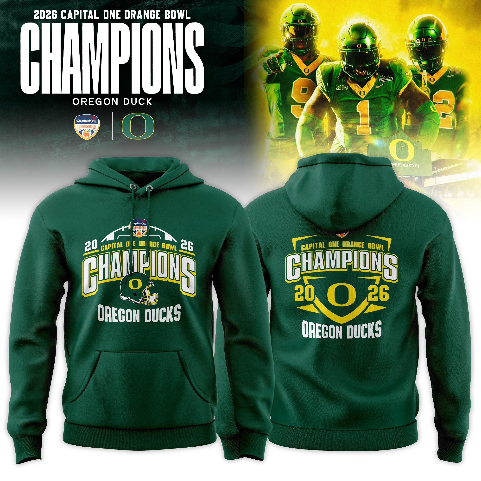 _ .Oregon Ducks 2026 Orange Bowl Champions Hoodie