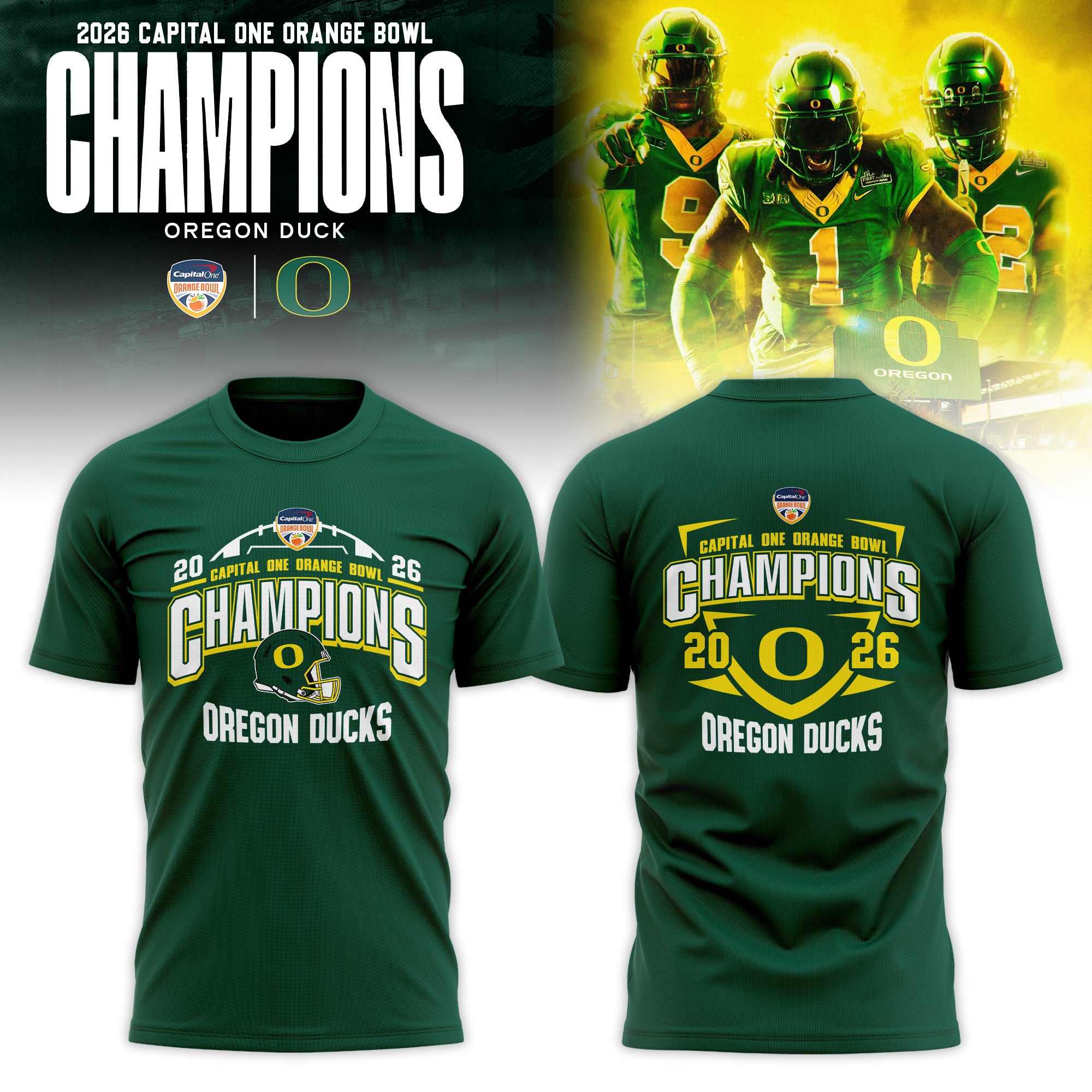 _ .Oregon Ducks 2026 Orange Bowl Champions T-shirt