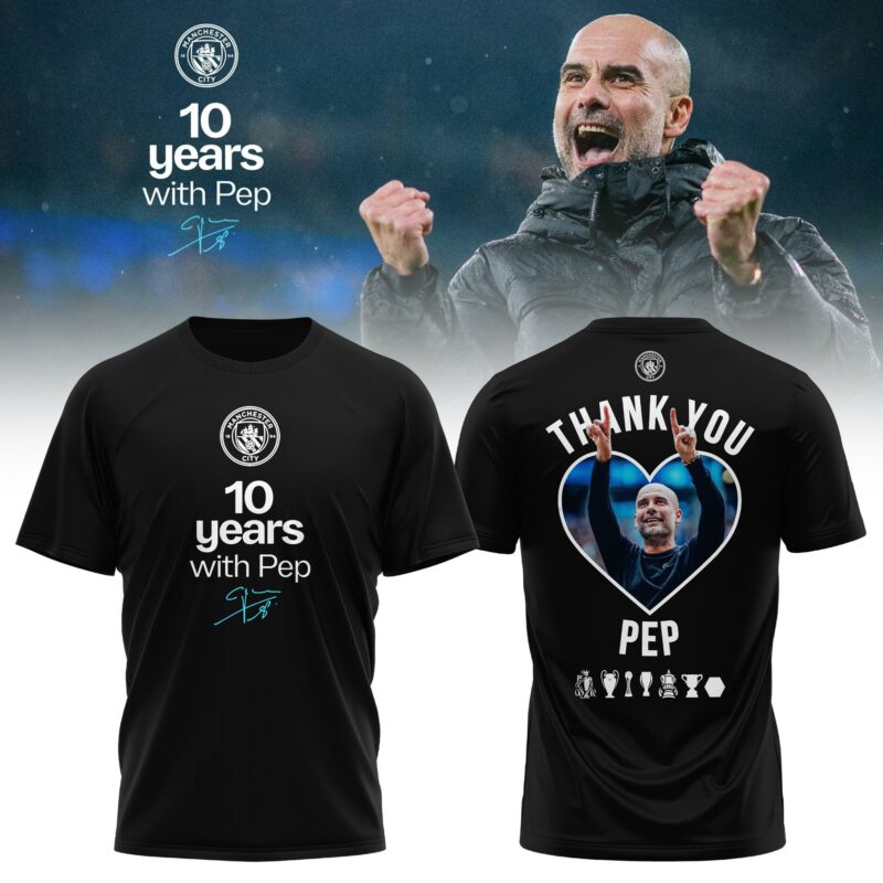Man City Thank You Pep Limited Edition T-Shirt