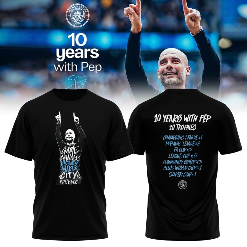 Man City Thank You Pep Limited Edition T-Shirt