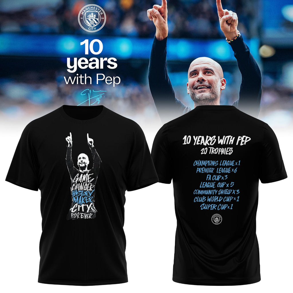 Man City Thank You Pep Limited Edition T-Shirt