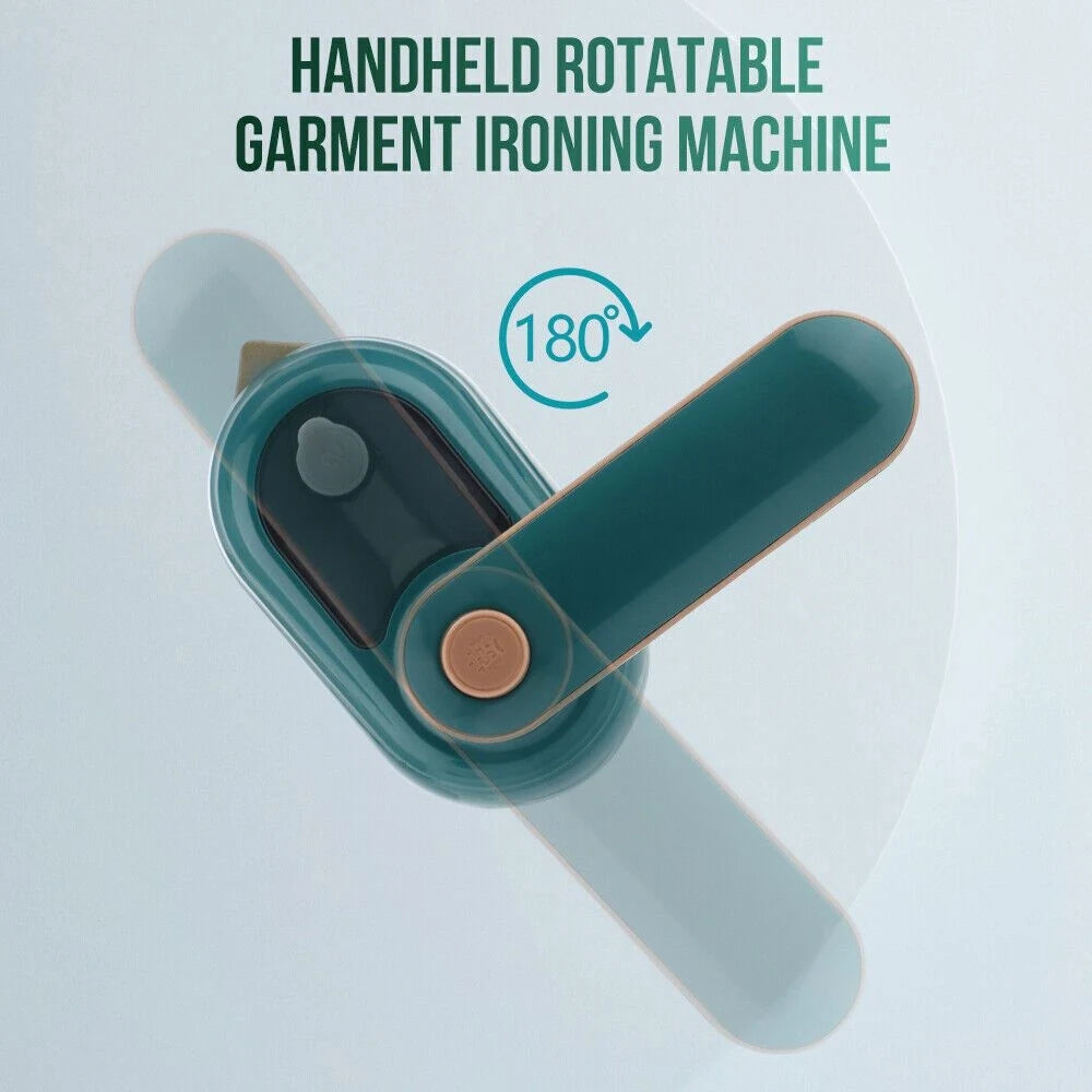 Foldable Portable Travel Sprinkler Iron 180° Rotating Head Mini Steam Ironing Machine Fast Heating Lightweight Compact Professio
