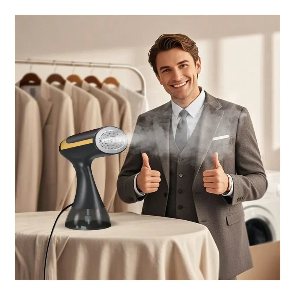 Steamer For Clothes 1100 Watt, Handheld Clothes Steam Iron For Travel, Clothes Care School Supplies, 20s Fast HeatUp, 300ml Larg