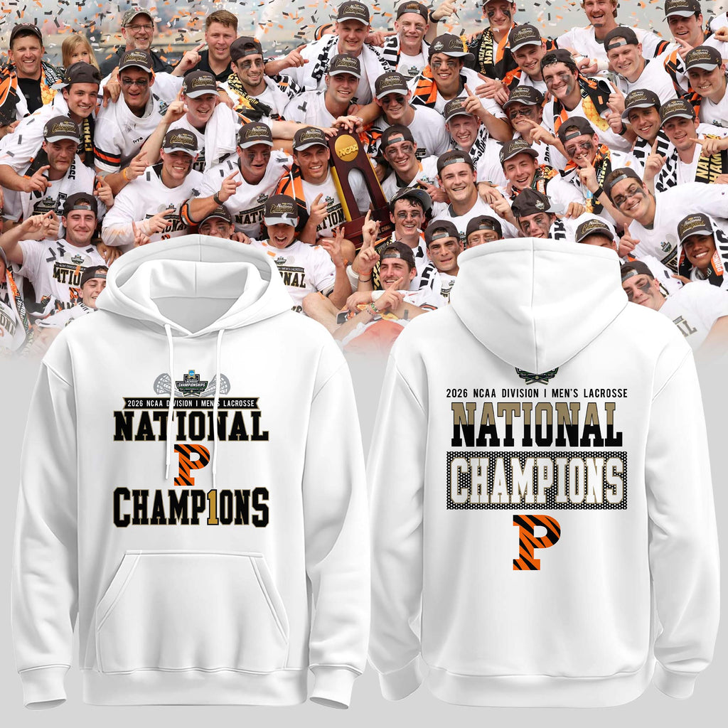 Princeton Tigers 2026 NCAA Men's Lacrosse National Champions Locker Room Hoodie