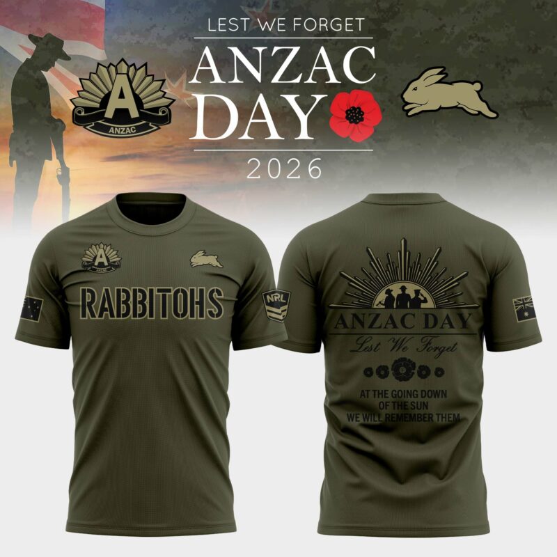 South Sydney Rabbitohs Anzac Day T-shirt
