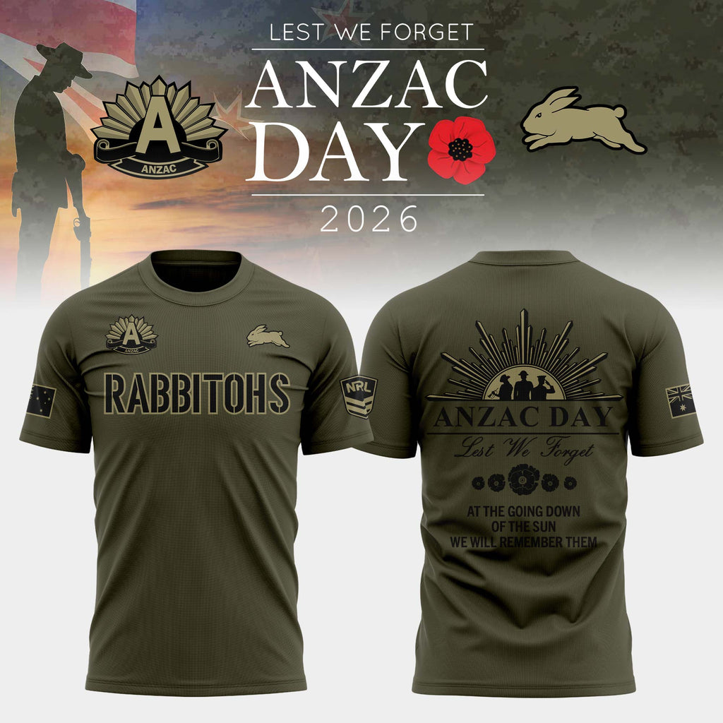 South Sydney Rabbitohs Anzac Day T-shirt