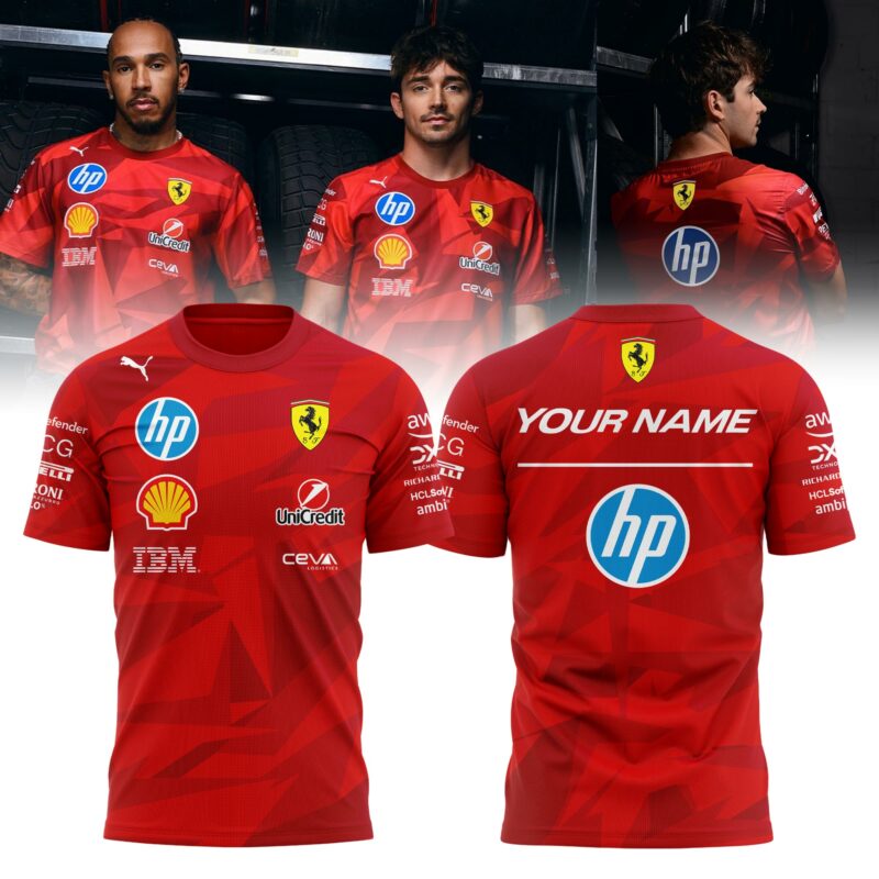 Scuderia Ferrari 2025 Special Edition Las Vegas Race Custom T-shirt