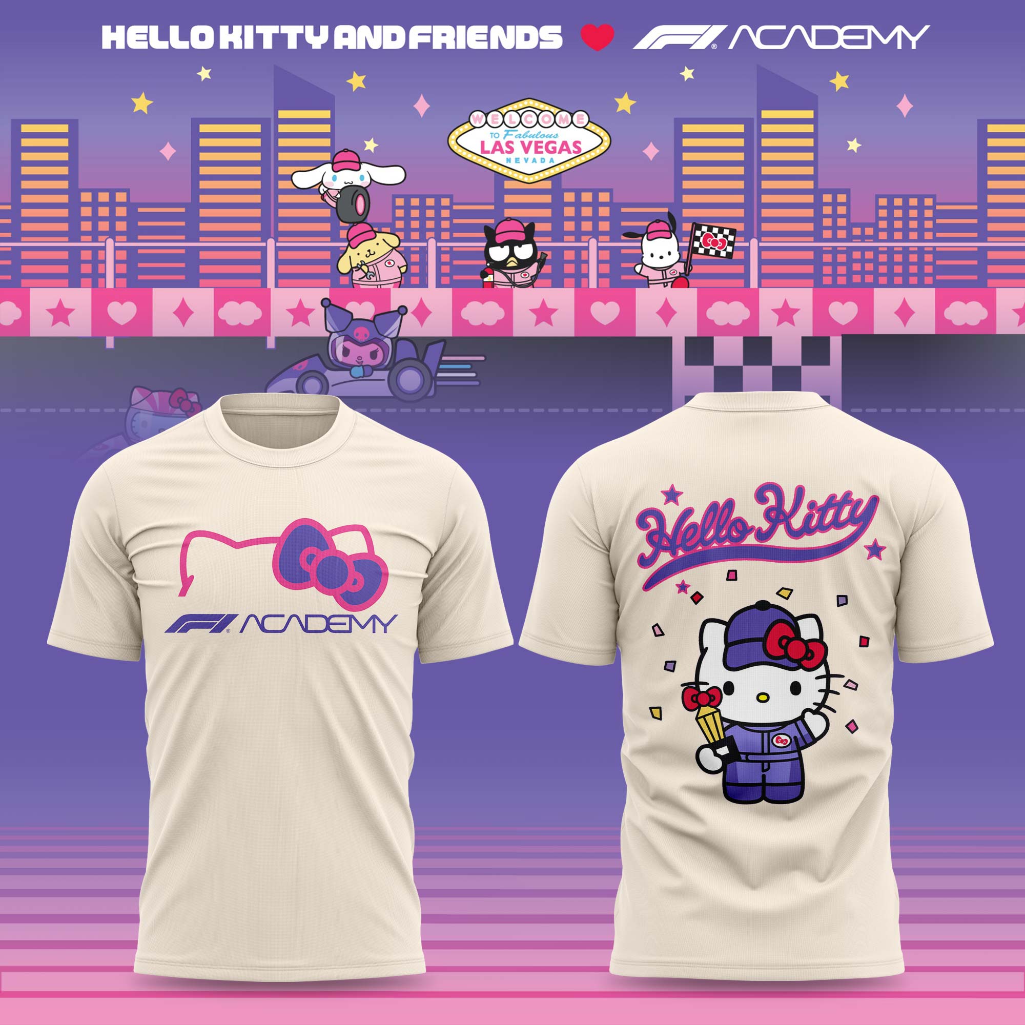 _ Hello Kitty And Friends x F1 Academy Limited T-shirt