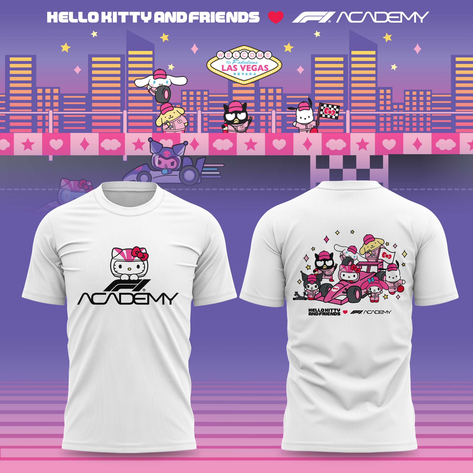 _ Hello Kitty And Friends x F1 Academy Limited T-shirt
