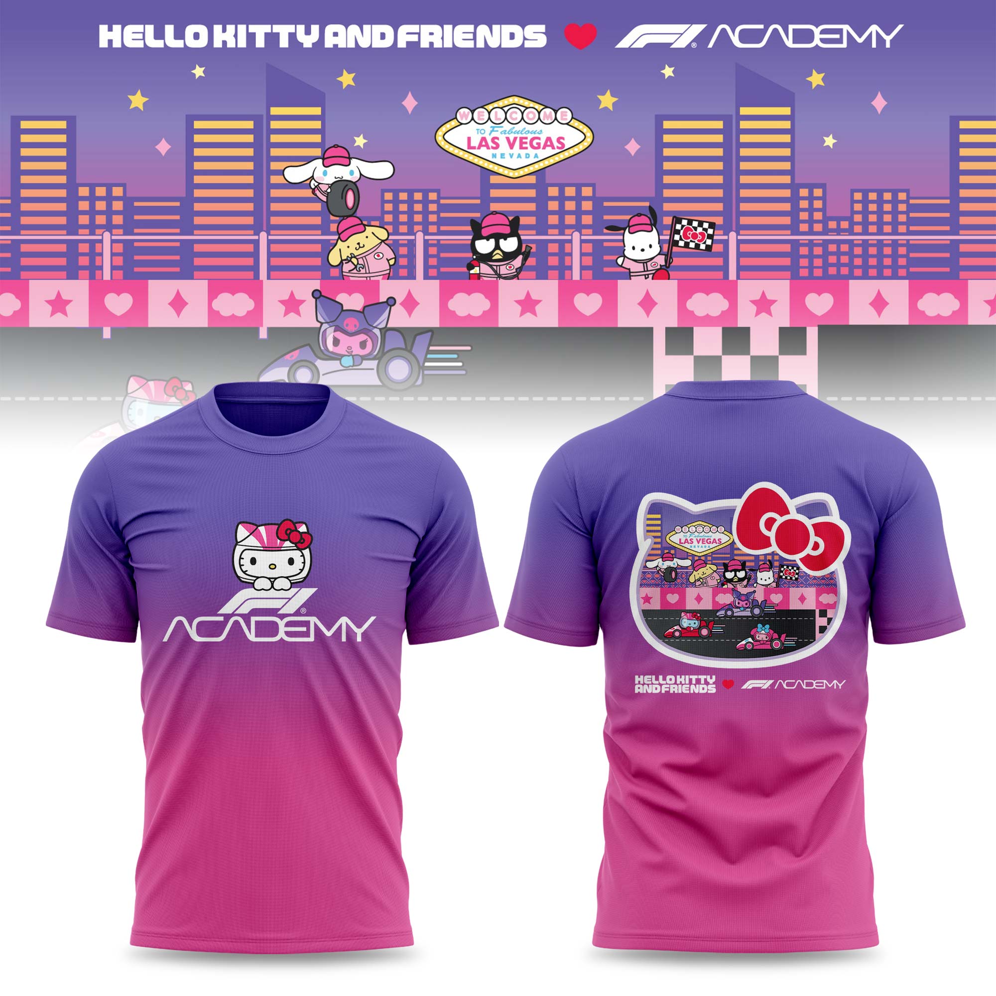 _ Hello Kitty And Friends x F1 Academy Limited T-shirt