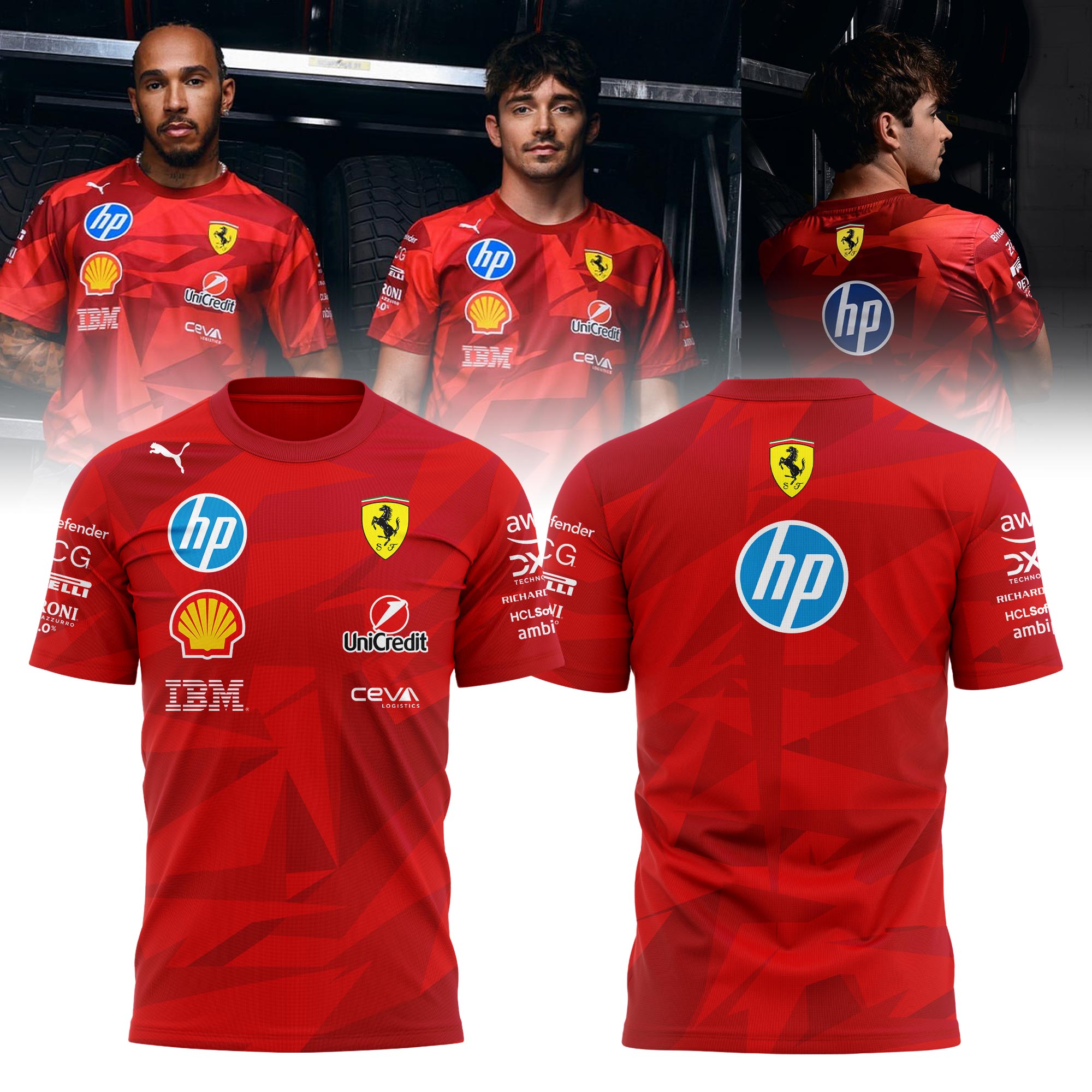 Scuderia Ferrari 2025 Special Edition Las Vegas Race T-shirt