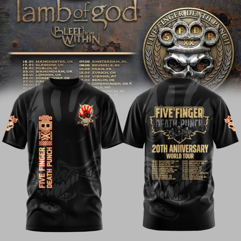 5FDP - 20TH ANNIVERSARY WORLD TOUR 2026 Limited Edition T-shirt
