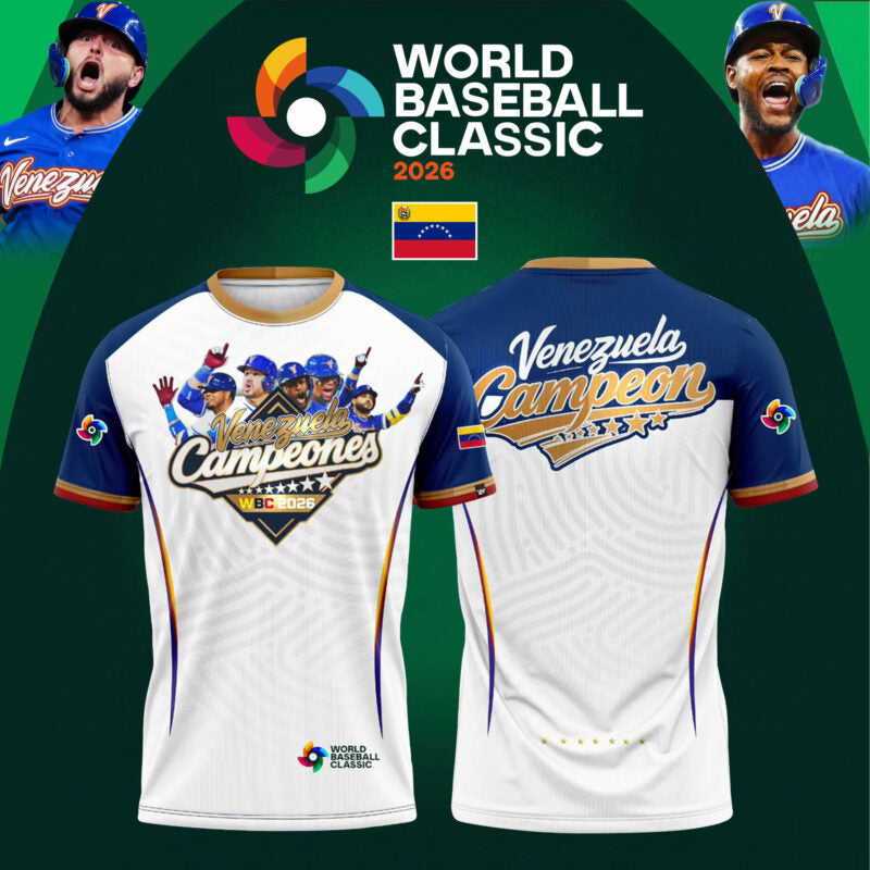 Venezuela Baseball 2026 World Baseball Classic Champions Limited T-shirt