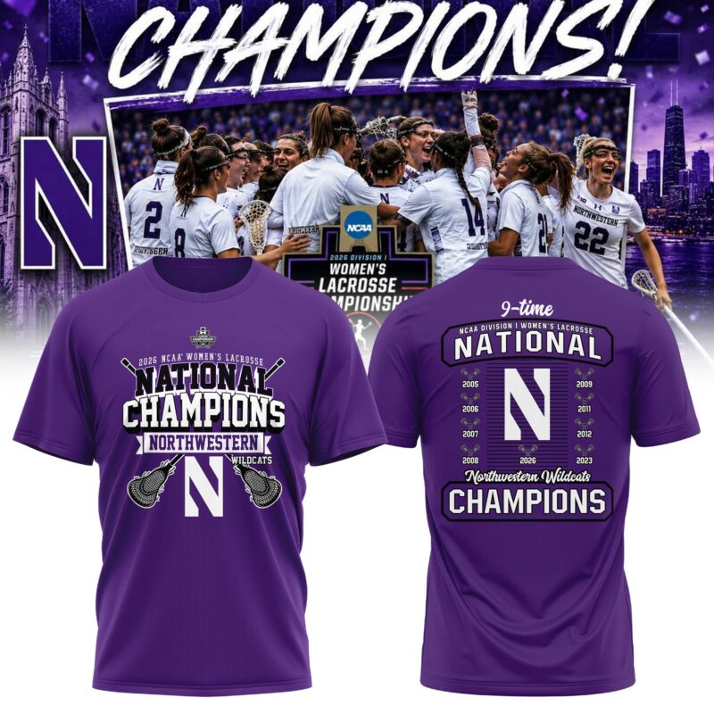NW 2026 NCAA Women's Lacrosse National Champions T-Shirt