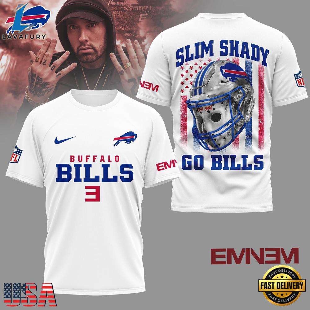 Buffalo Bills NFL Eminem Fan 3D T-Shirt