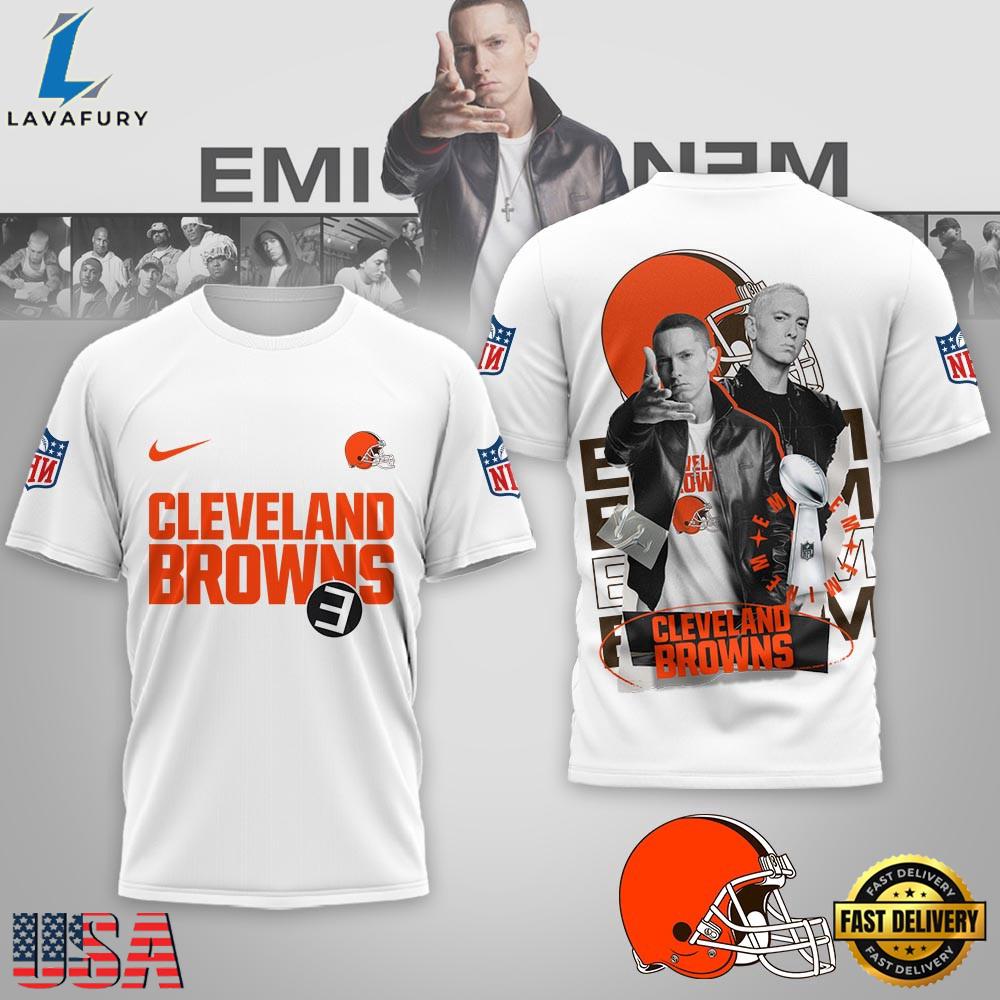 Cleveland Browns NFL x Eminem 2026 World Tour T-Shirt