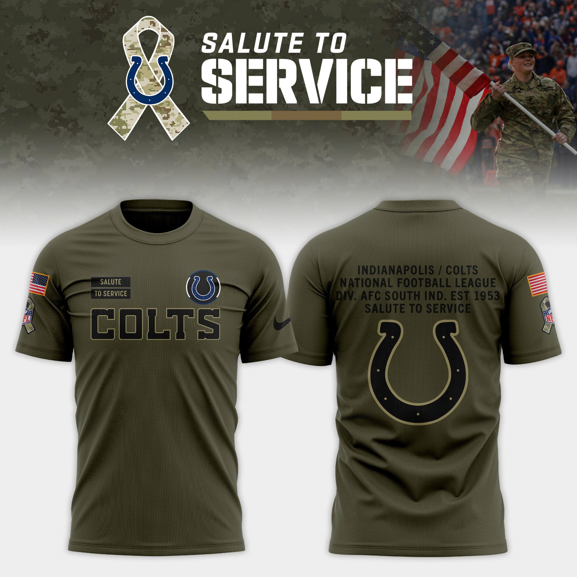 Indianapolis Colts 2025 Salute to Service Limited T-shirt