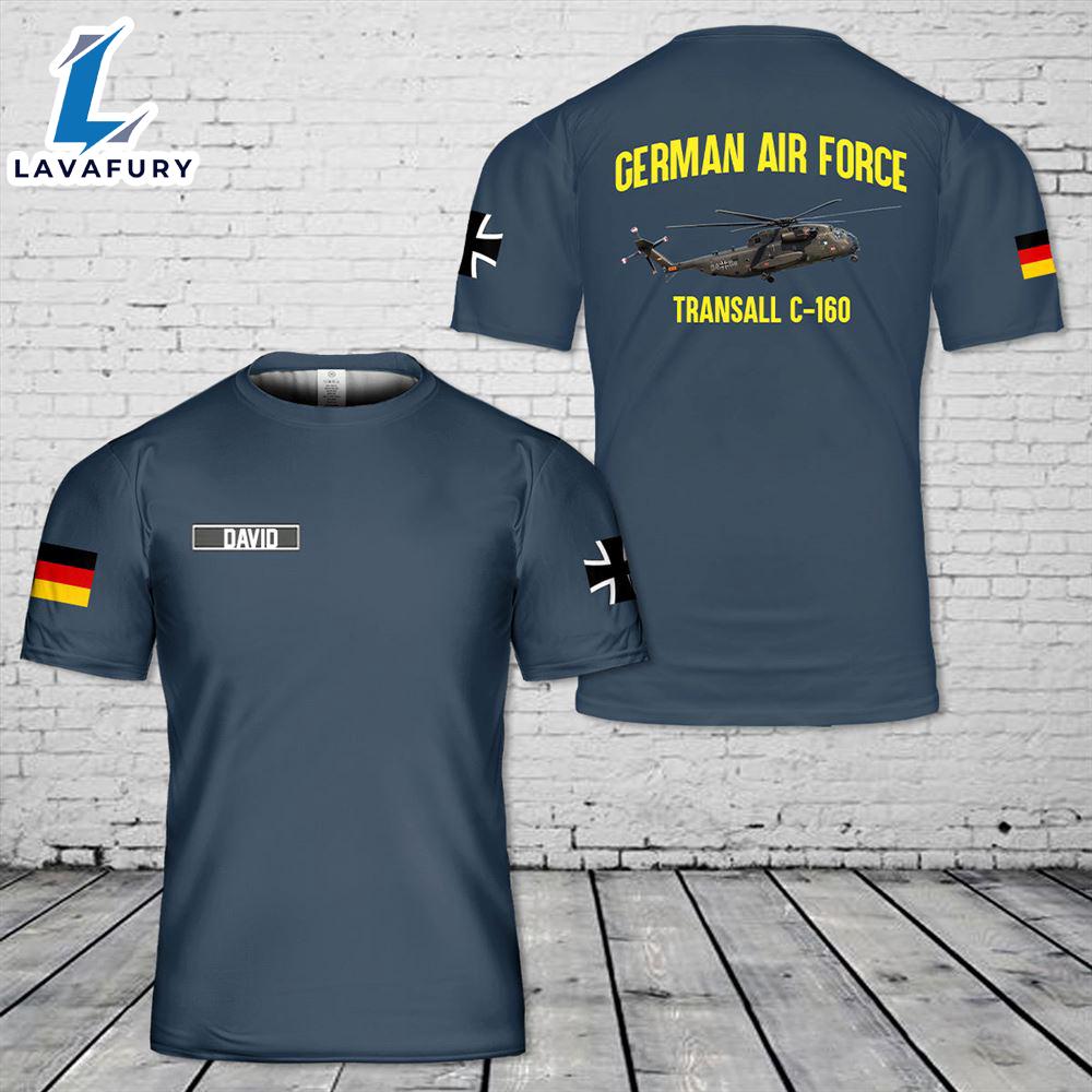 Custom Name German Air Force Sikorsky CH-53G 3D T-shirt 4th Of July