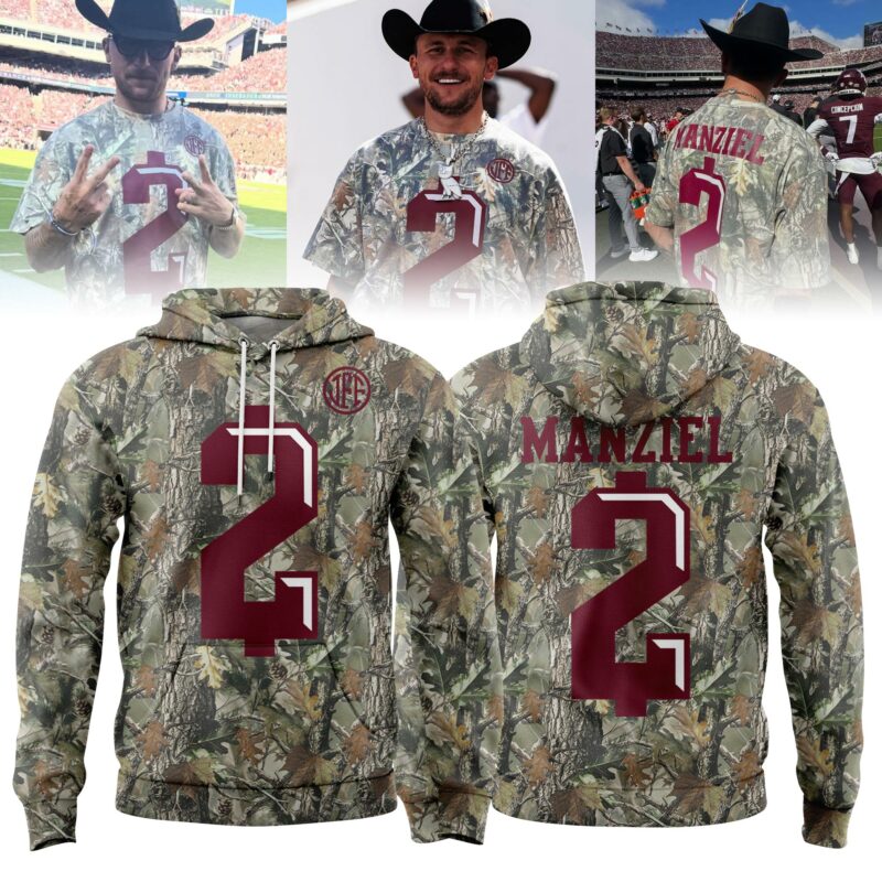 Johnny Manziel Texas A&amp;M Aggies Camo Limited Edition Hoodie