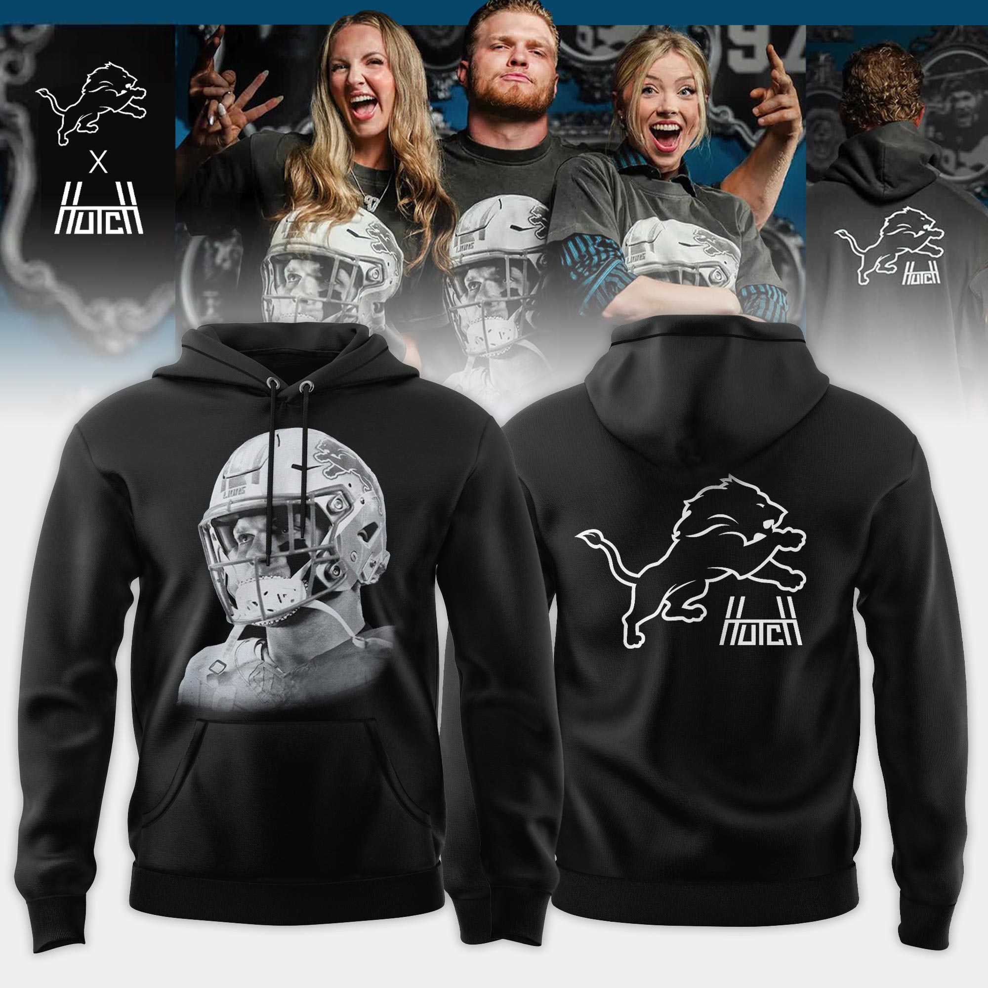 _ Detroit Lions x House of Hutch Limited Editions Hoodie