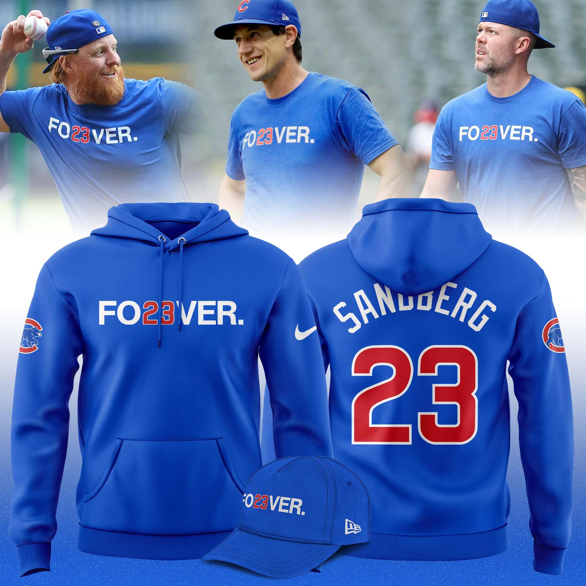 Chicago Cubs Ryne Sandberg Fo23ver Limited Edition Hoodie