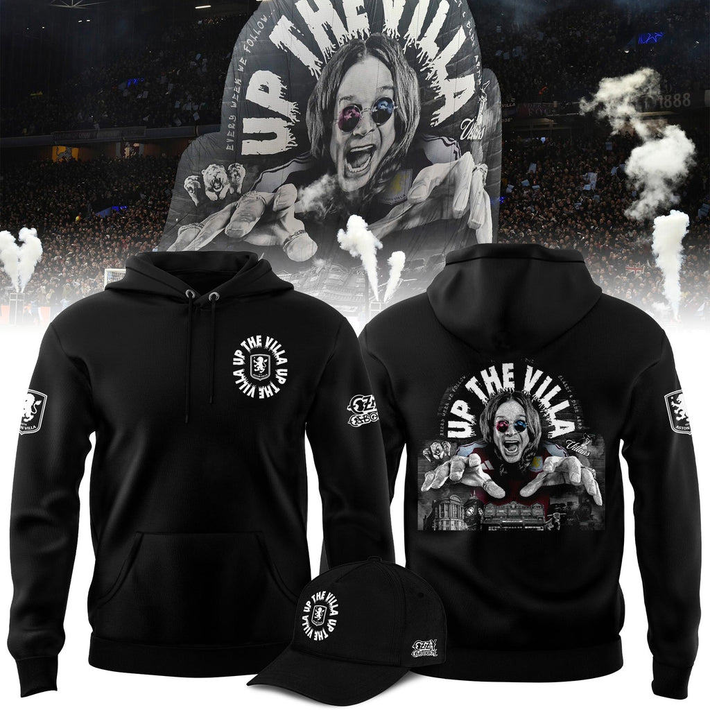 Aston Villa x Ozzy Osbourne  Limited Edition Hoodie - Black