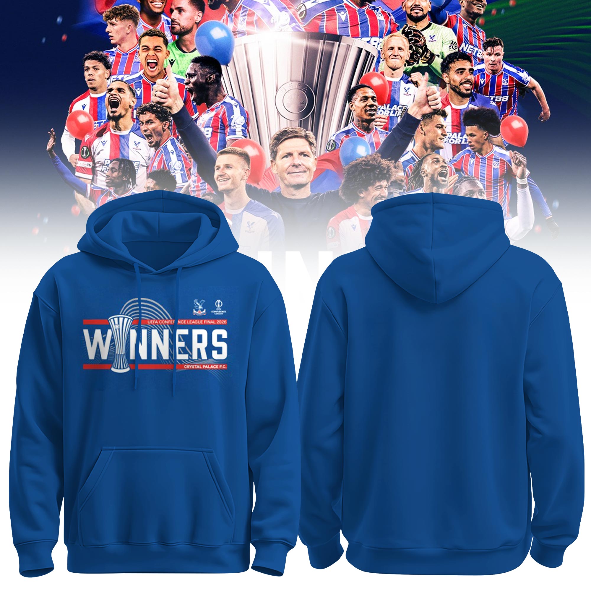 Crystal Palace 2025-26 UEFA Conference League Winners Hoodie